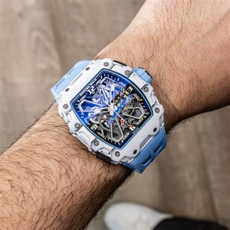 light blue richard mille watch|richard mille nadal watch price.